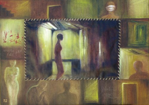 Otage by Andrée Cazin, Painting for Sale on Select
