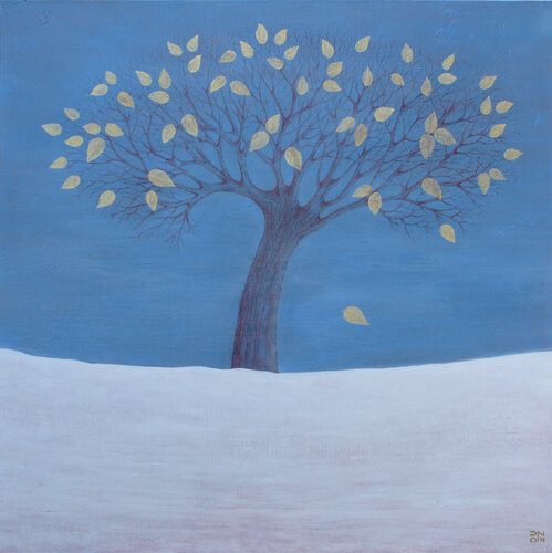 Un arbre en hiver by Andrée Cazin, Painting for Sale on Select