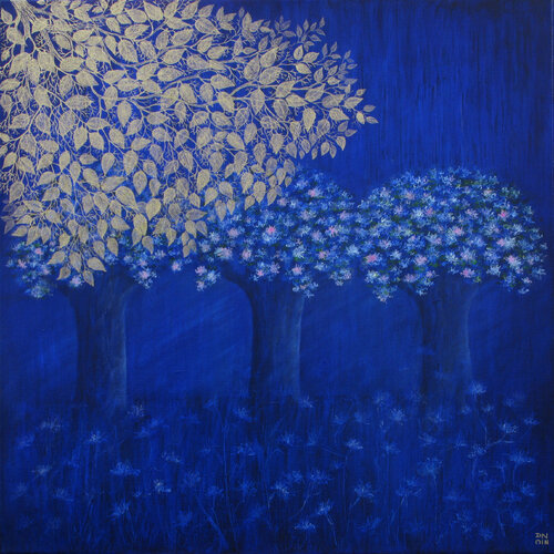 Nuit d’été by Andrée Cazin, Painting for Sale on Select