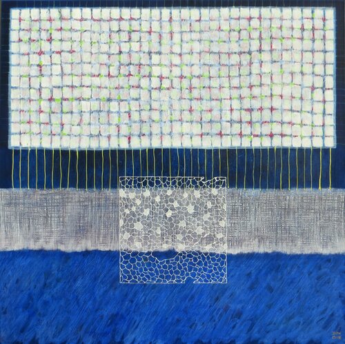Fils du temps VIII by Andrée Cazin, Painting for Sale on Select