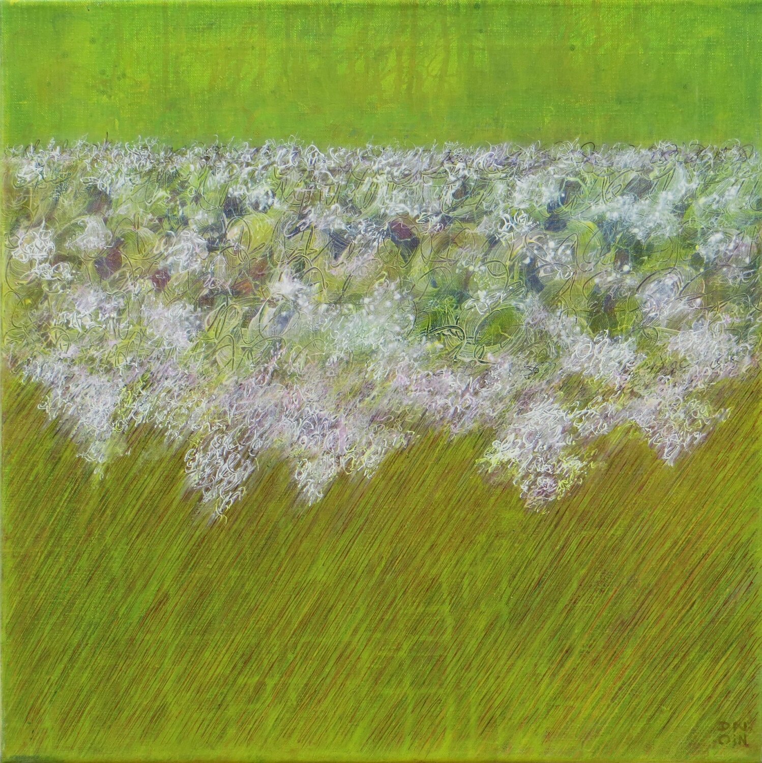 Métamorphose de l'exubérance Andrée Cazin Original painting for sale