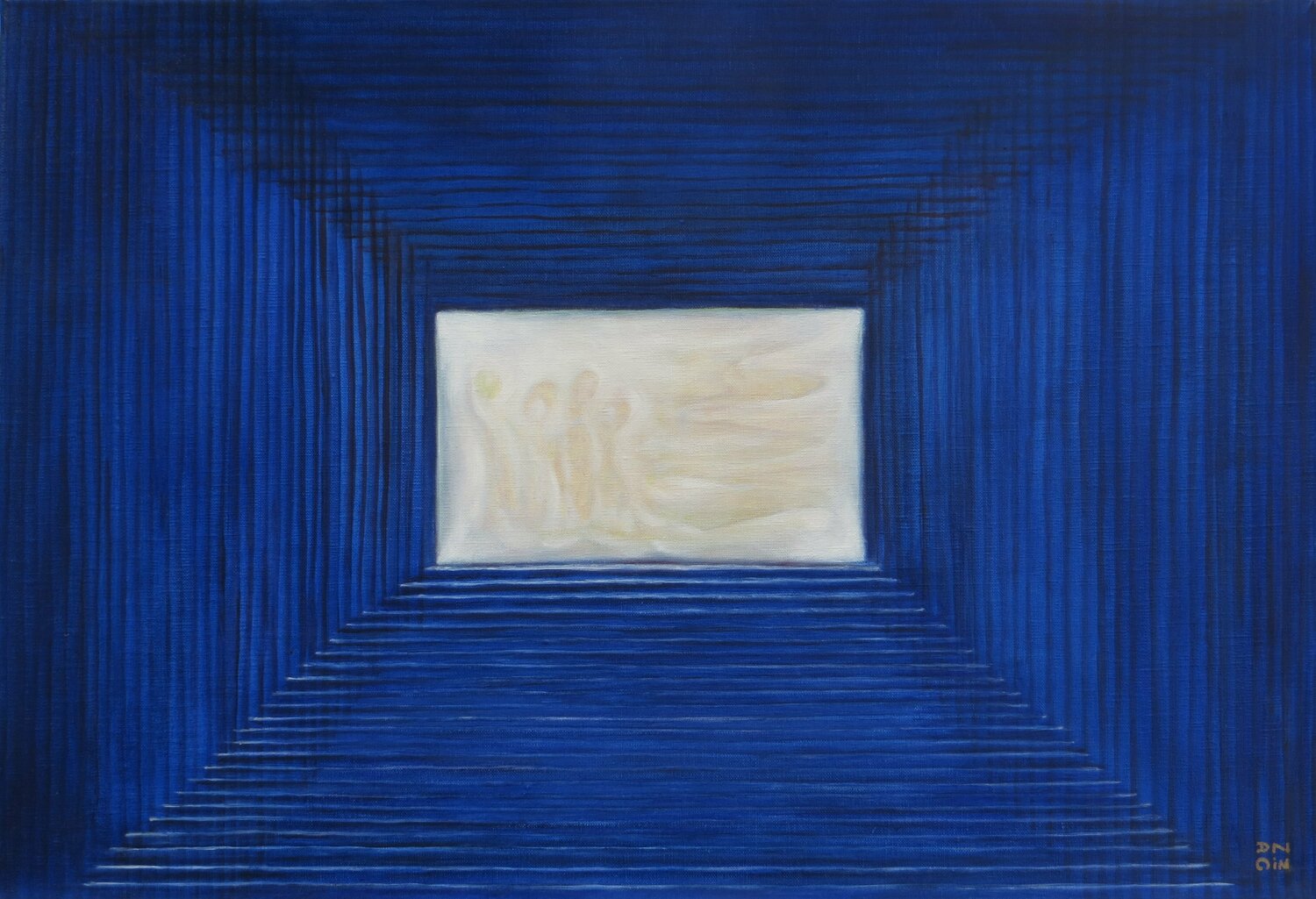 Les  âmes errantes Andrée Cazin Original painting for sale