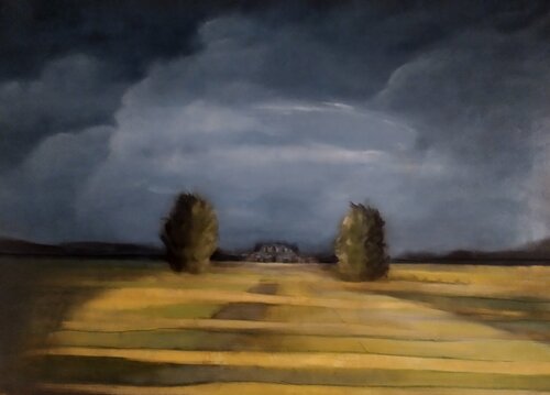 Aspettando la pioggia II by Luciana Livi, Painting for Sale on Select