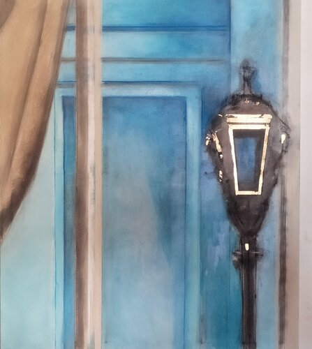 La stanza azzurra by Luciana Livi, Painting for Sale on Select