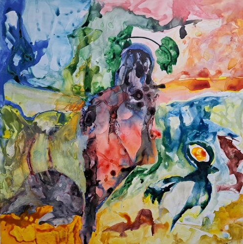 Shot but alive by Leszek Nowak, Painting for Sale on Select