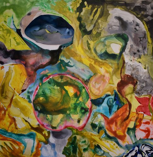 In the garden, before dark by Leszek Nowak, Painting for Sale on Select