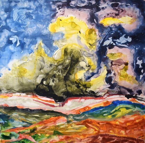 Landschaft: Plan of Evil by Leszek Nowak, Painting for Sale on Select
