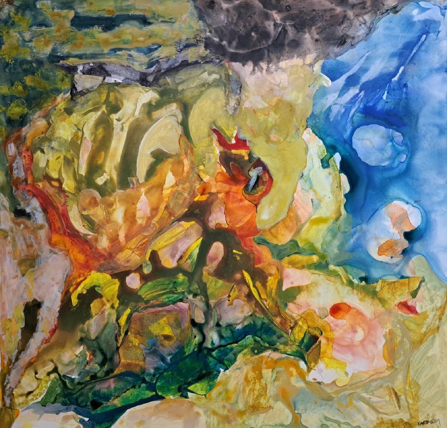 What have you given me, God Leszek Nowak Original painting for sale