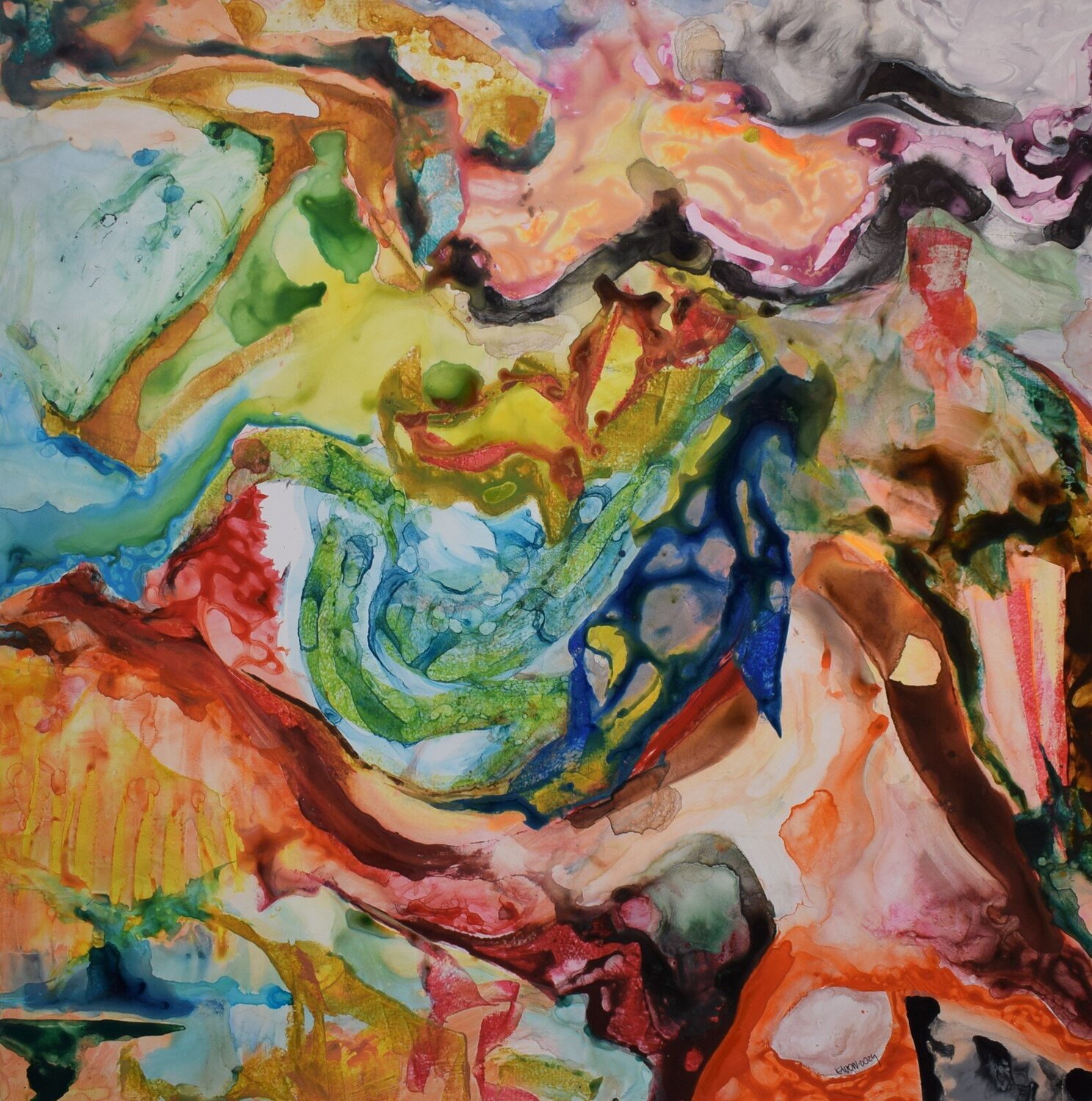 Downfall and liberation Leszek Nowak Original painting for sale
