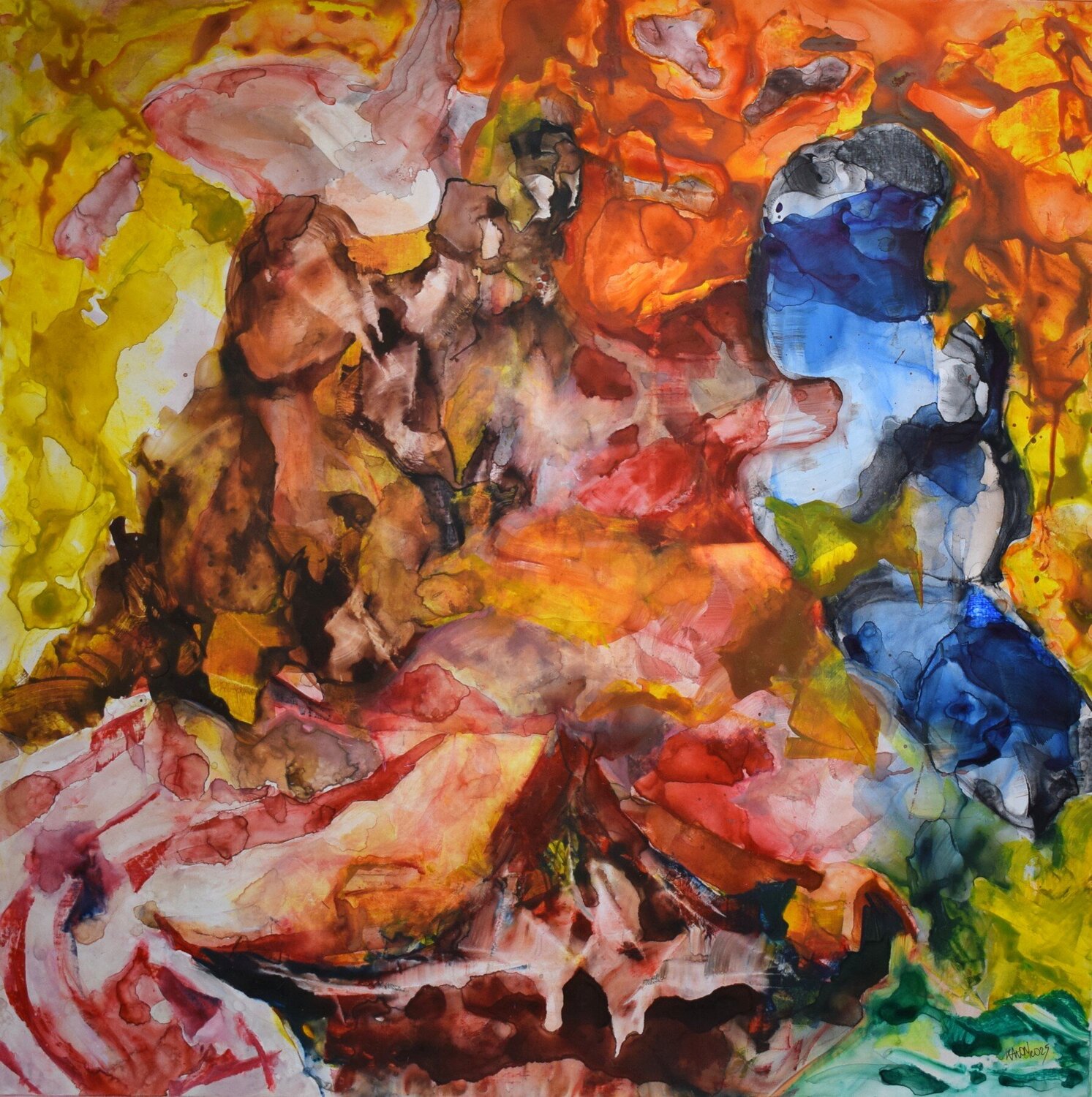 Grim truth II Leszek Nowak Original painting for sale