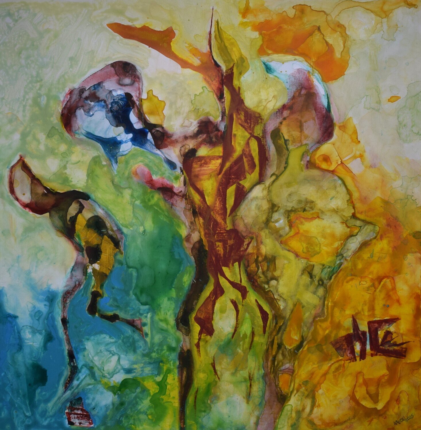 Escape into infinity Leszek Nowak Original painting for sale