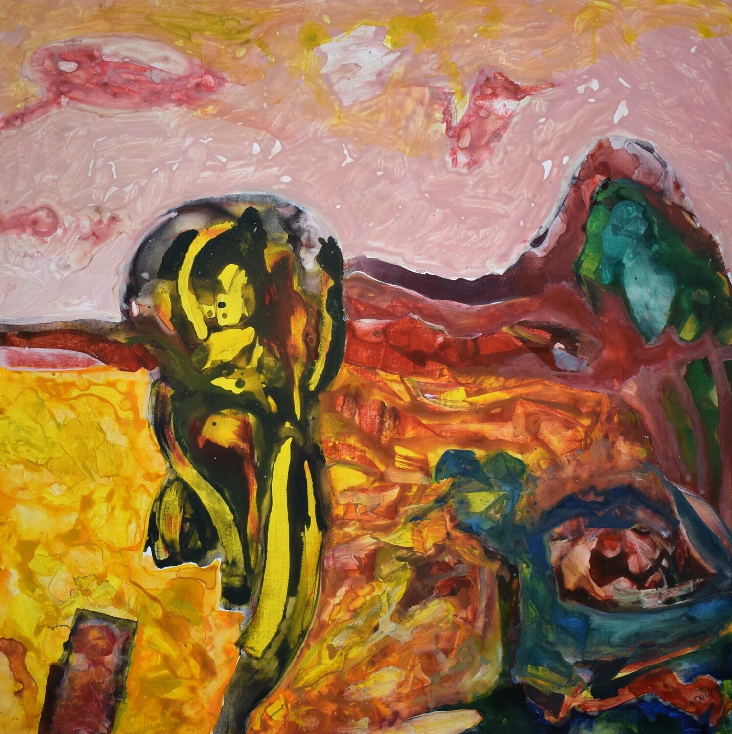 The other side Leszek Nowak Original painting for sale