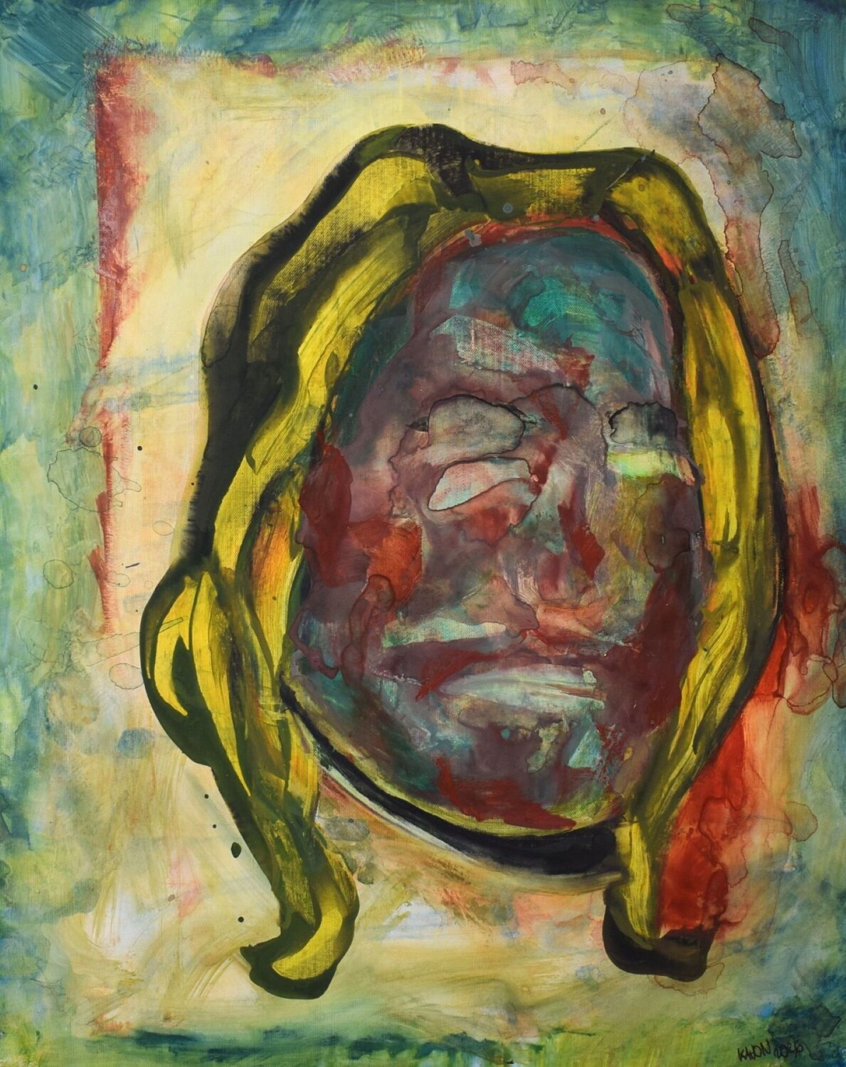Portrait: Lost faces I Leszek Nowak Original painting for sale