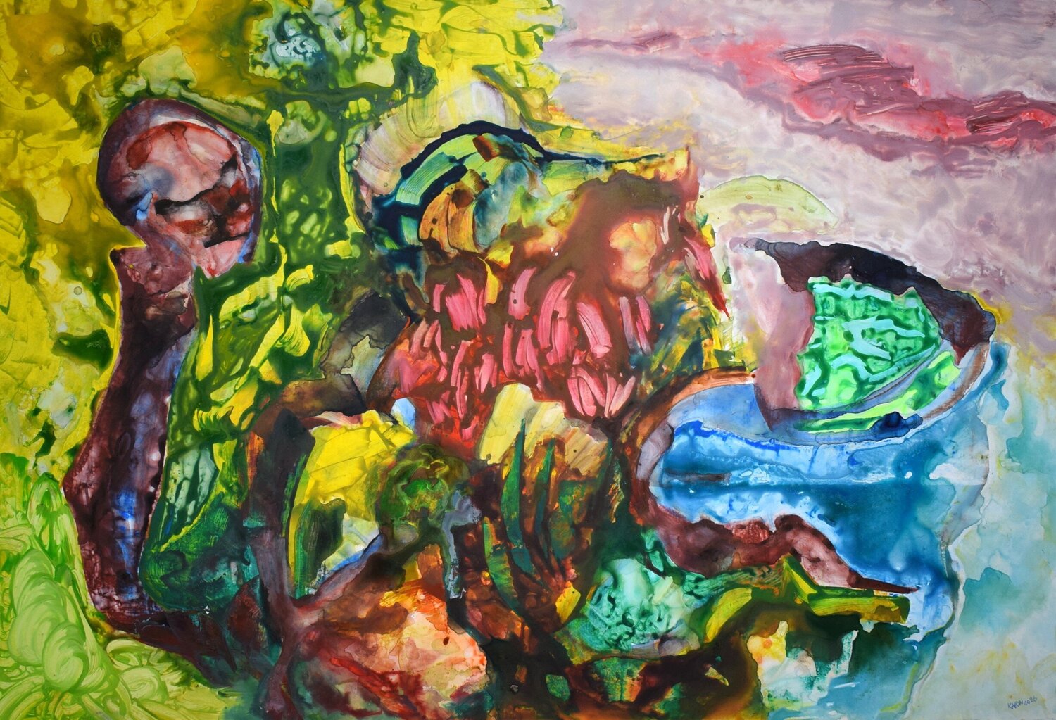 Ghosts are among us II Leszek Nowak Originalgemälde zu verkaufen