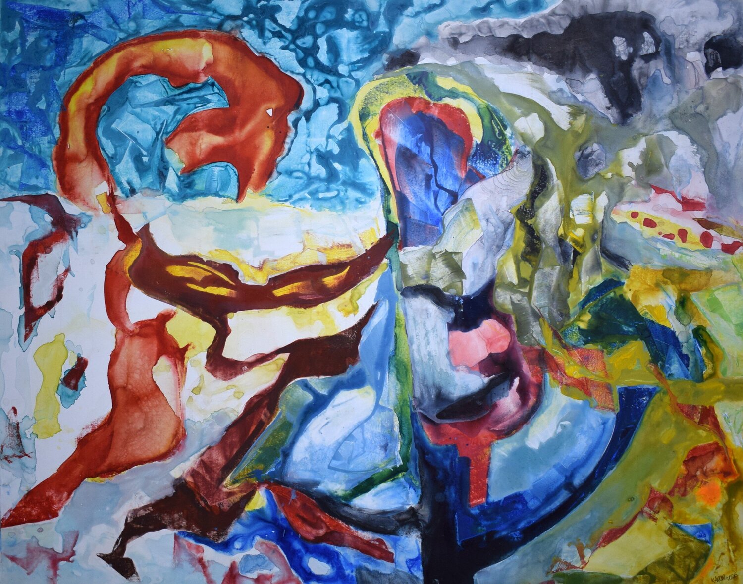 The same thing twice II Leszek Nowak Originalgemälde zu verkaufen