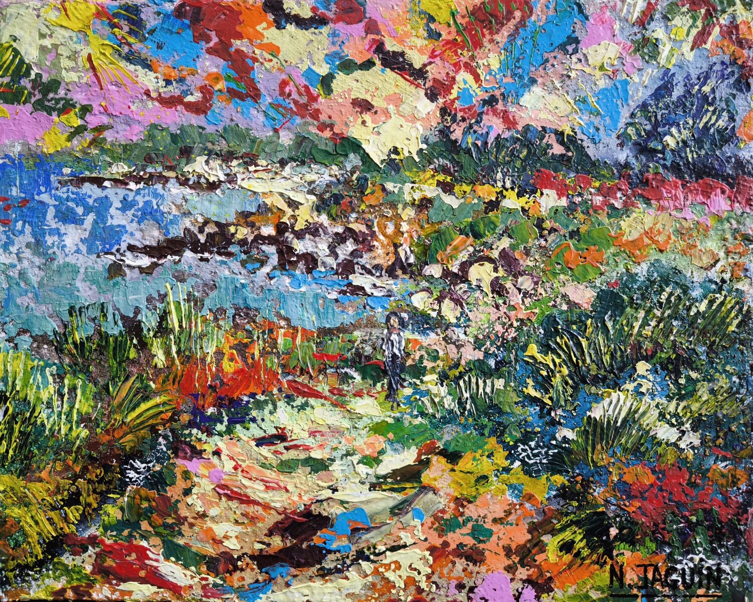 Morvan Nathalie Jaguin Original painting for sale