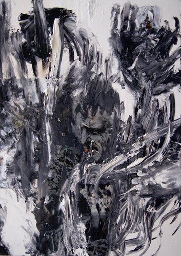 Con la pelle e con la carne by Antonio Lucarelli, Painting for Sale on Select