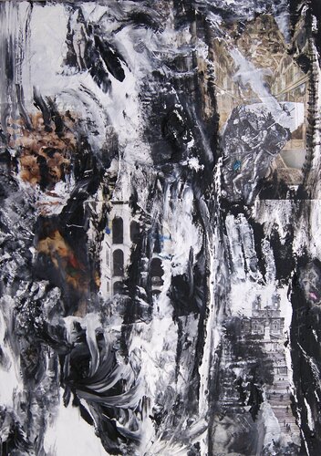 Una mano sul tempo by Antonio Lucarelli, Painting for Sale on Select