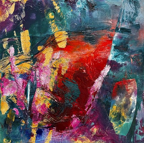 Sono pazzo delle tue labbra by Antonio Lucarelli, Painting for Sale on Select