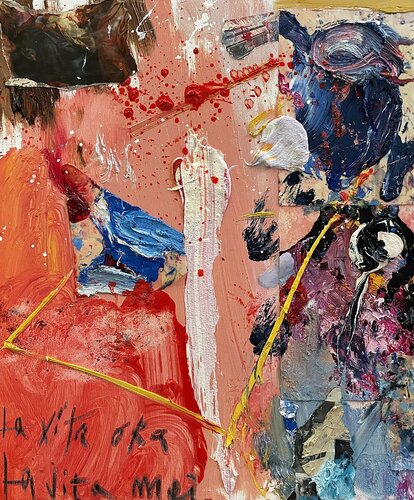 La vita ora, la vita mai. by Antonio Lucarelli, Painting for Sale on Select
