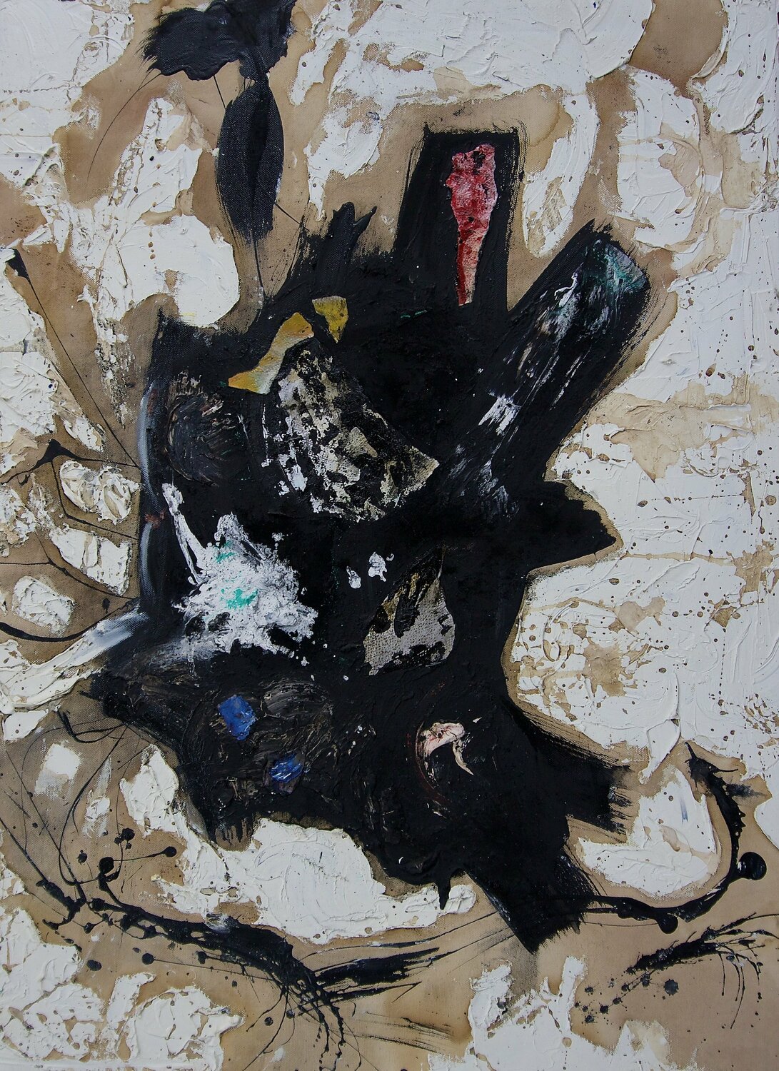 Un'ombra dentro l'anima, ma l'amore, l'amore ancora una volta a salvarci. Antonio Lucarelli Original painting for sale