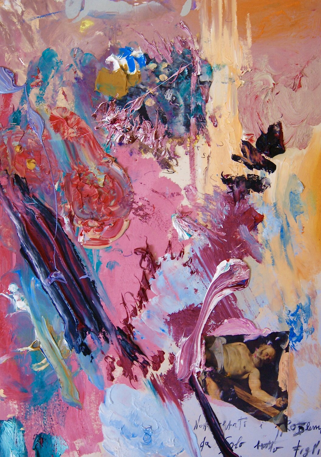 Non crearti problemi da solo b.m.f. Antonio Lucarelli Original painting for sale