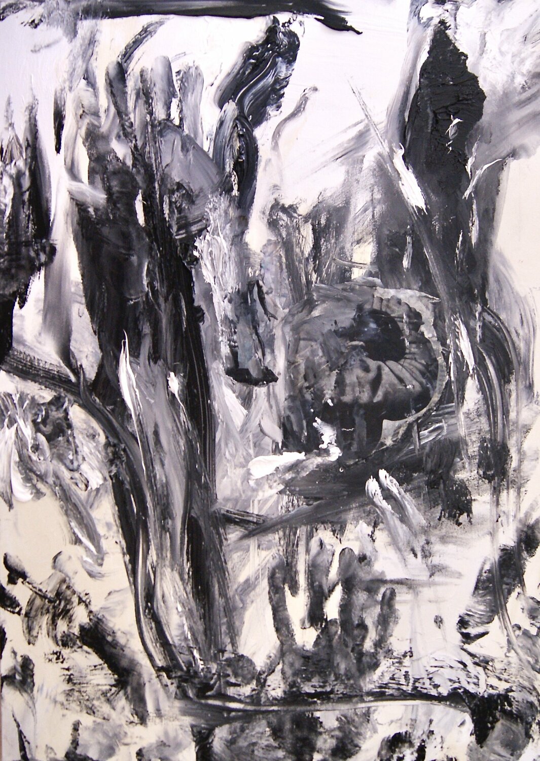Io vi propongo di andare più in là dell'orizzonte. Antonio Lucarelli Original painting for sale