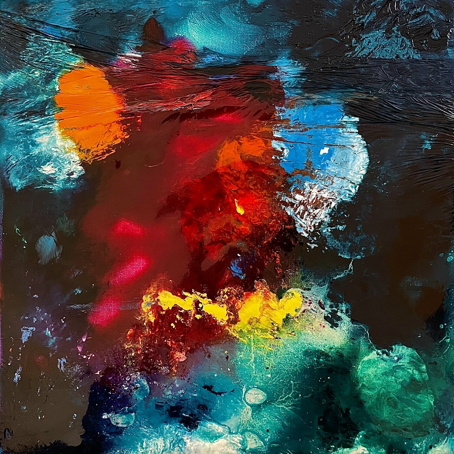 Chi sono io? Antonio Lucarelli Original painting for sale