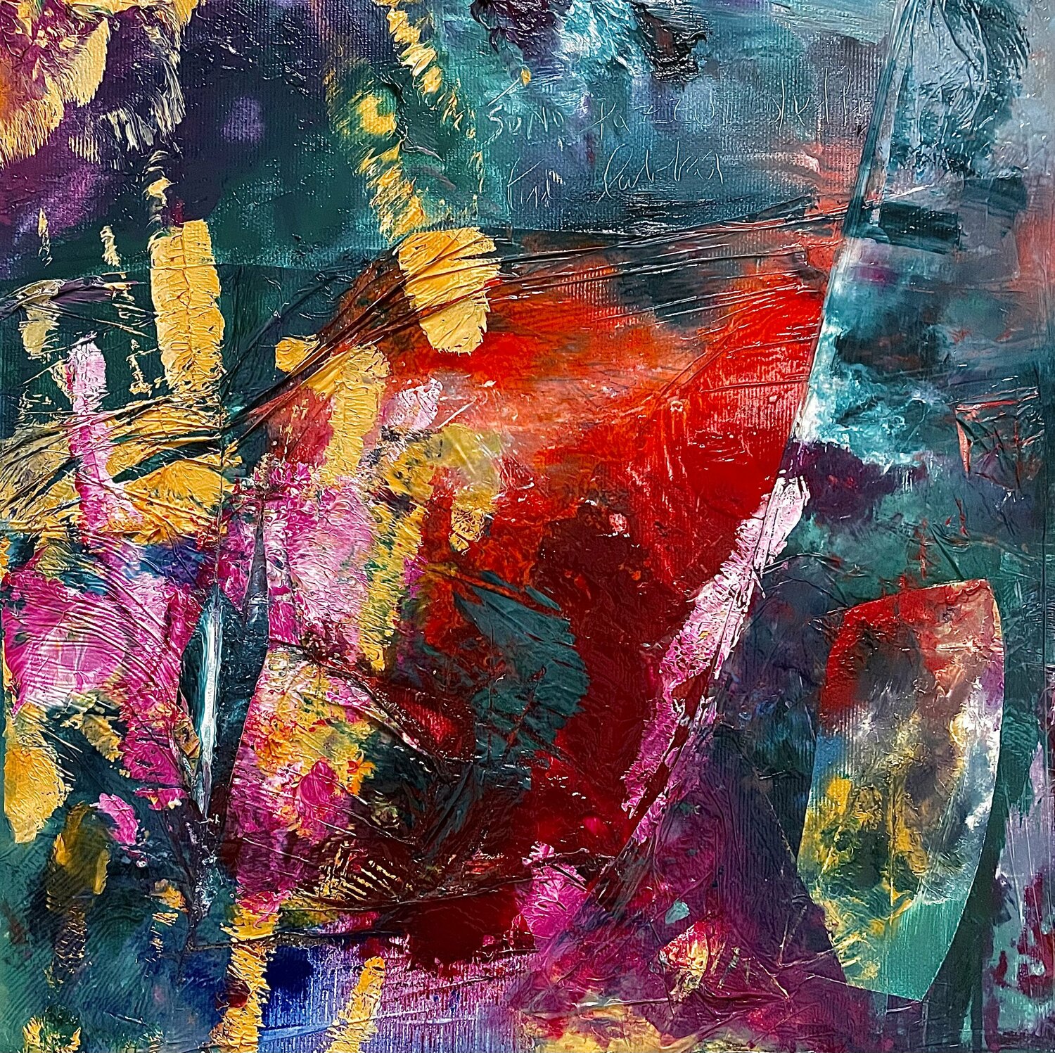 Sono pazzo delle tue labbra Antonio Lucarelli Original painting for sale