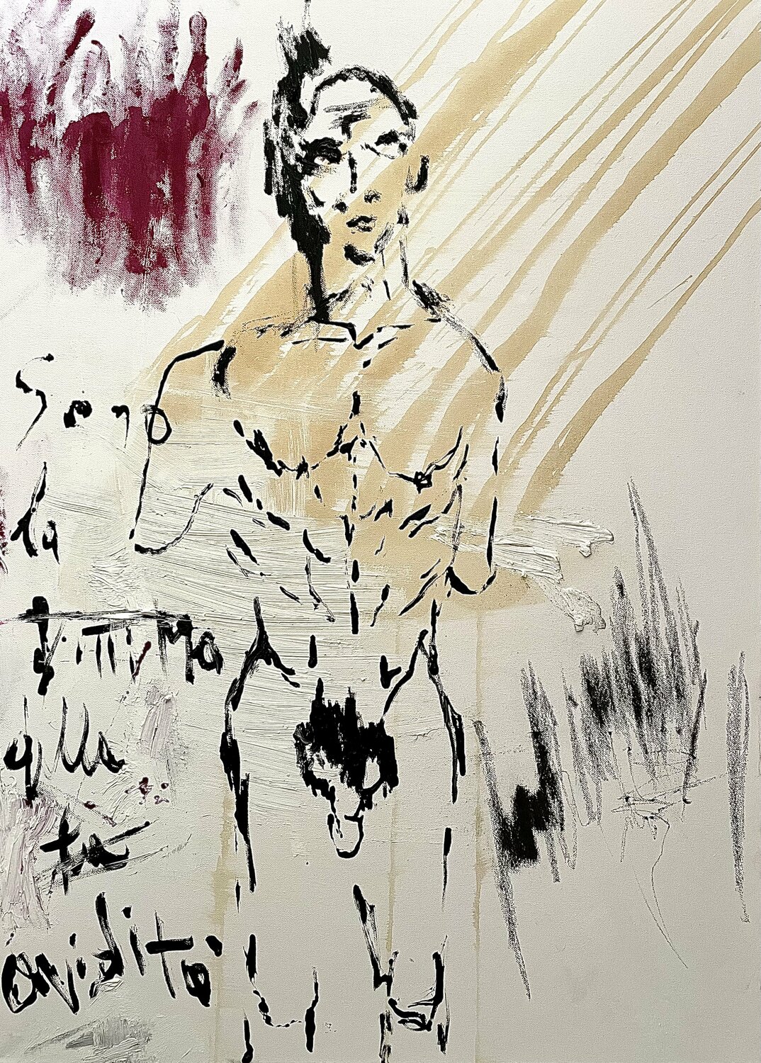 L’avidità Antonio Lucarelli Original painting for sale