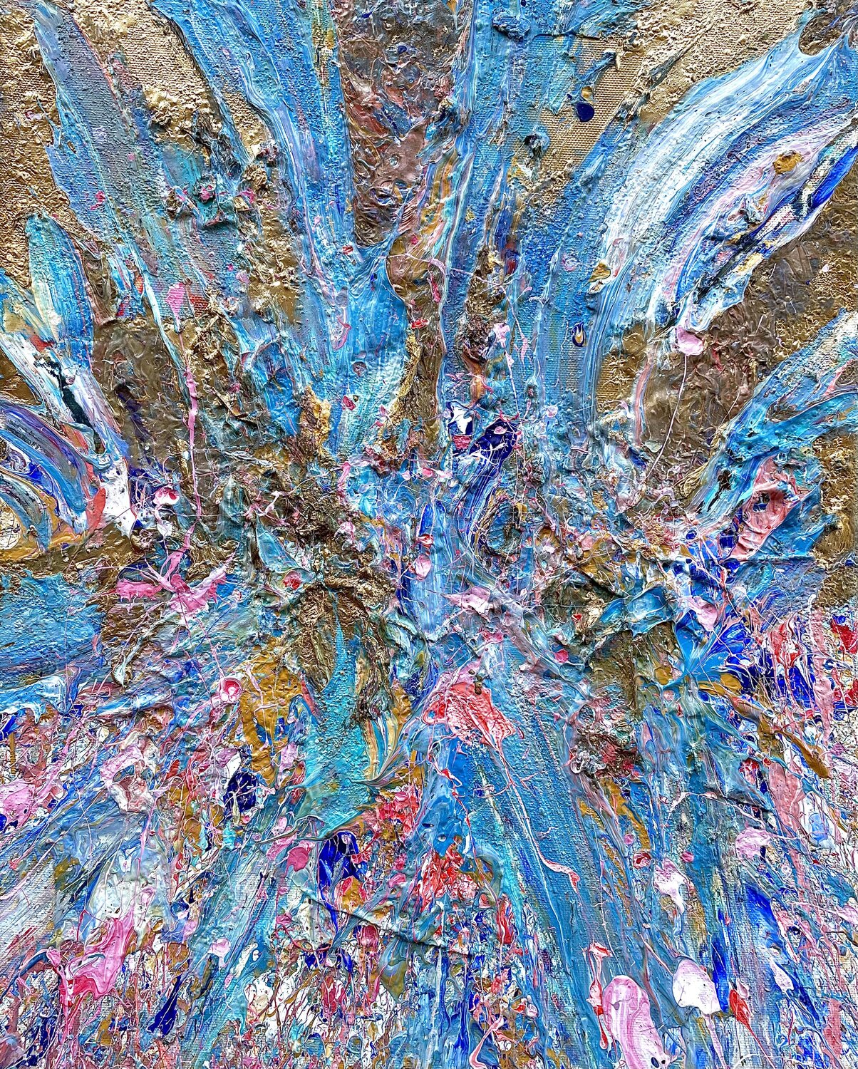 L’anello che cede Antonio Lucarelli Original painting for sale