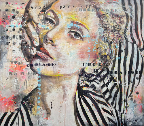 Courage Pays Off by Astrid Stöfhas, Painting for Sale on Select
