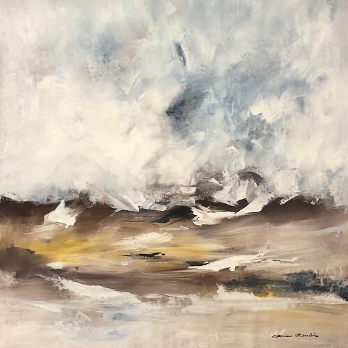 Coup de vent à Wissant by Dam Domido, Painting for Sale on Select