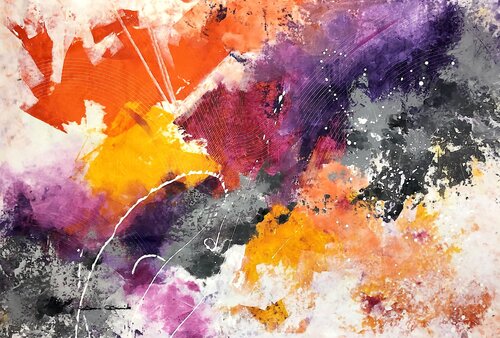 Sun abstract by Dam Domido, Painting for Sale on Select