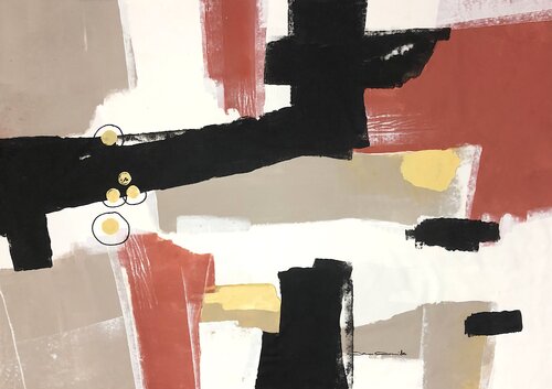 Bouquet abstrait by Dam Domido, Painting for Sale on Select