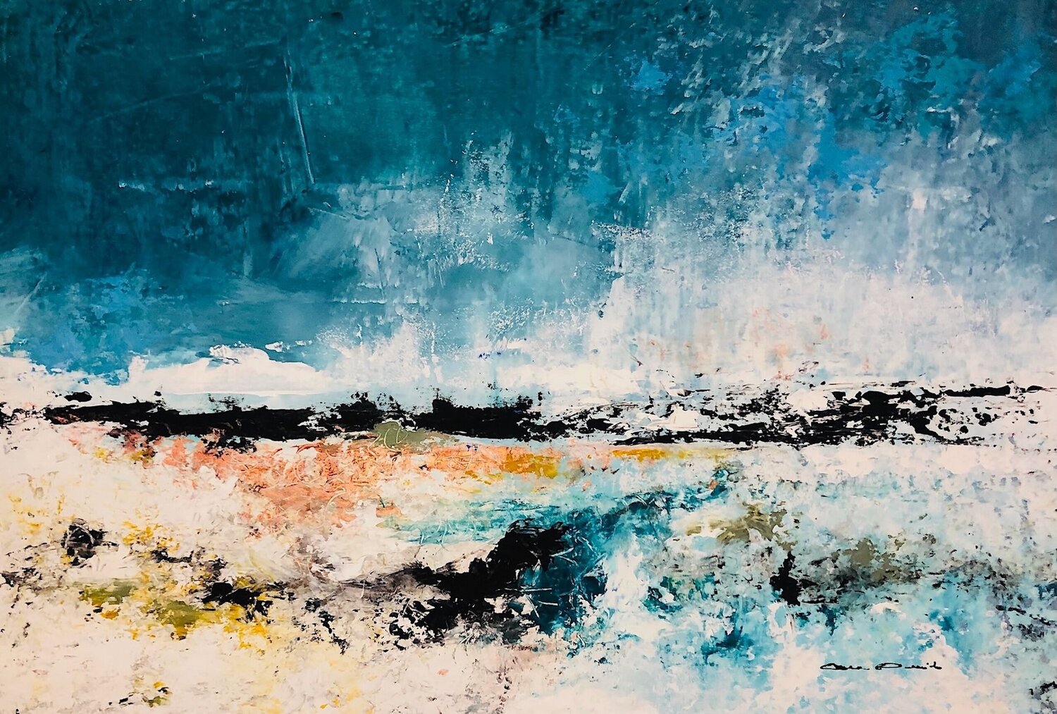 In the heart of Ocean seascape Dam Domido Original painting for sale