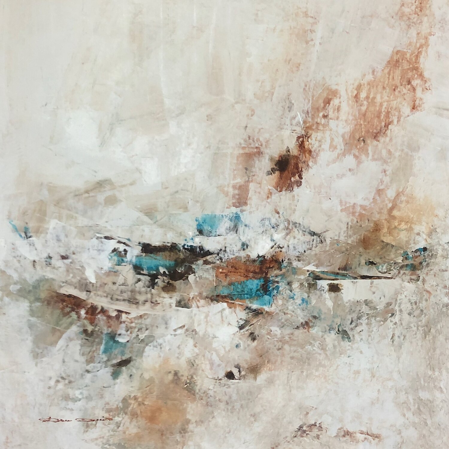Paysage imaginaire Dam Domido Original painting for sale