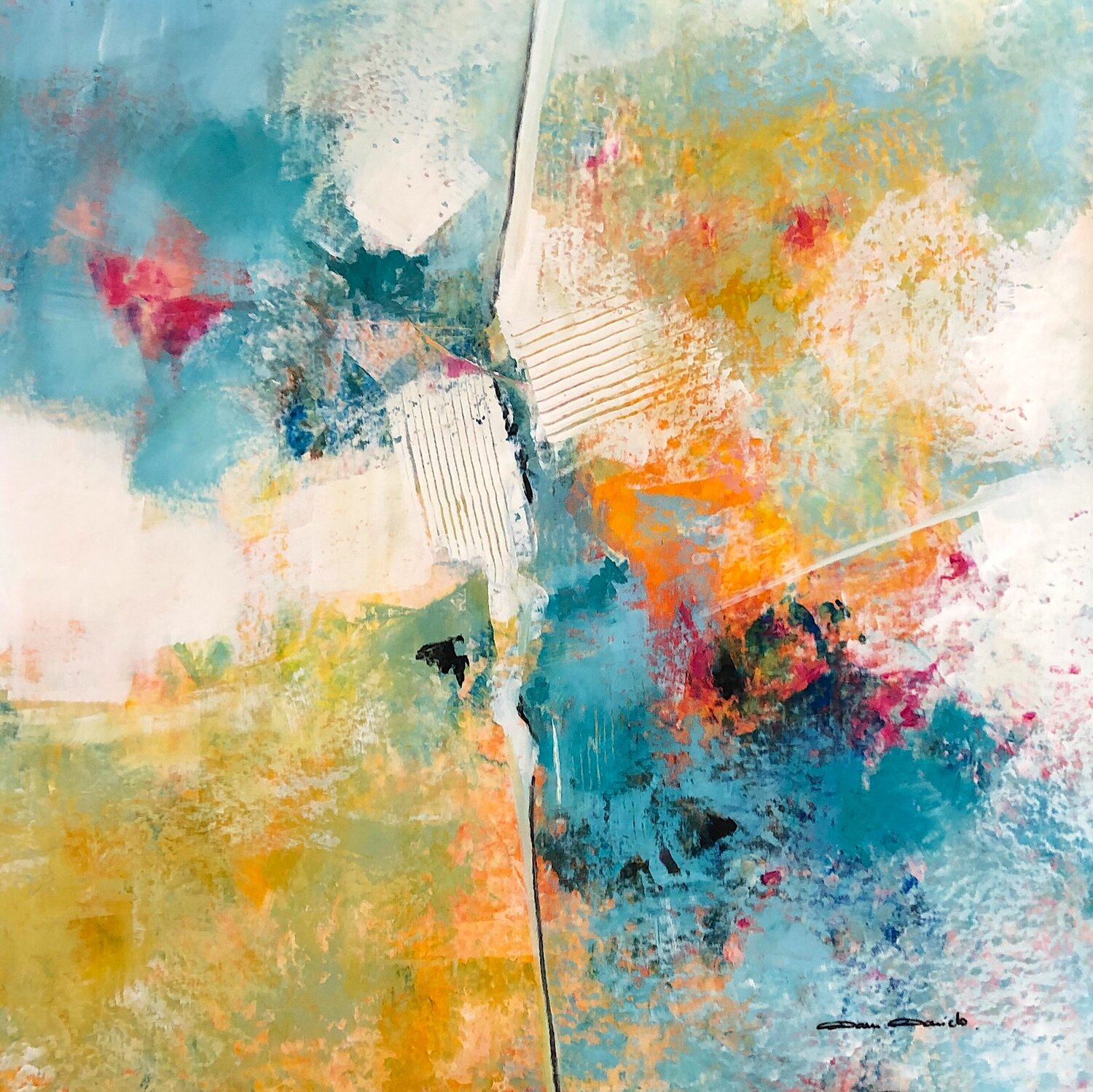 L'autre rive Dam Domido Original painting for sale