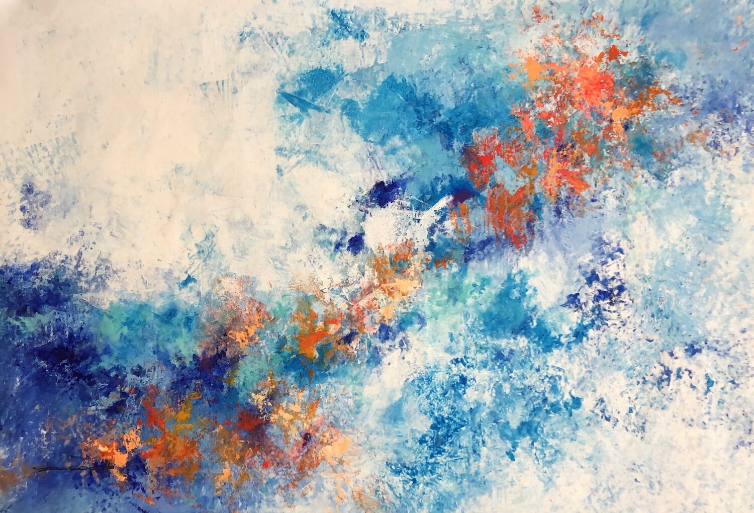 Quelques étincelles... Dam Domido Original painting for sale