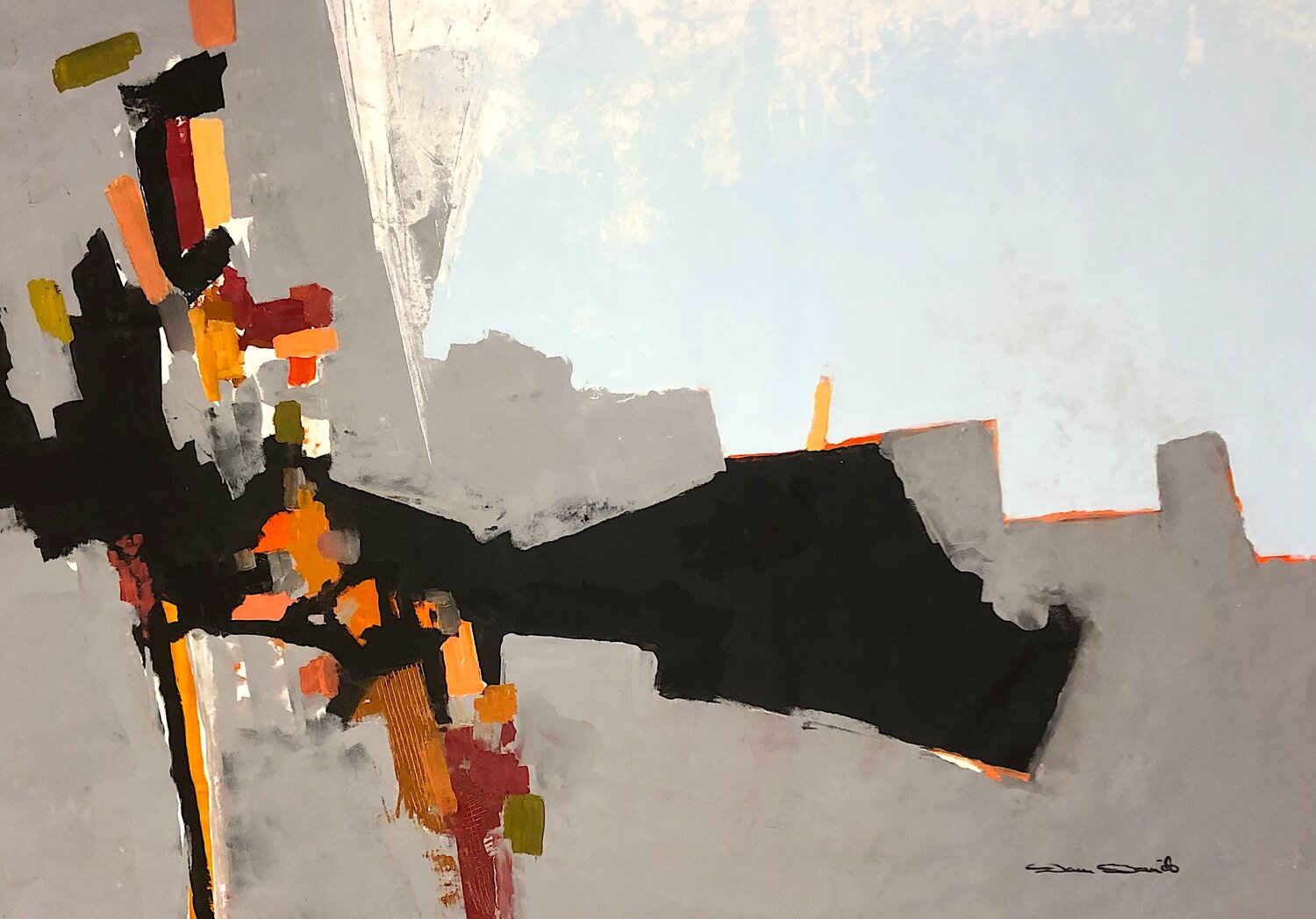 Ombres et lumière sur le Fort Carré d'Antibes Dam Domido Original painting for sale