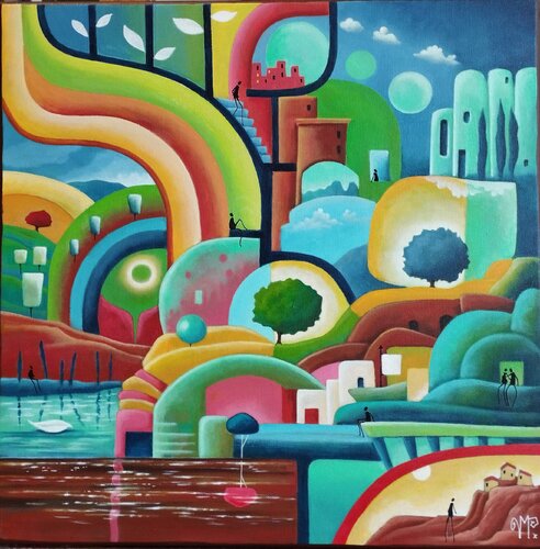 Une grande respiration by Veronique Peytour, Painting for Sale on Select
