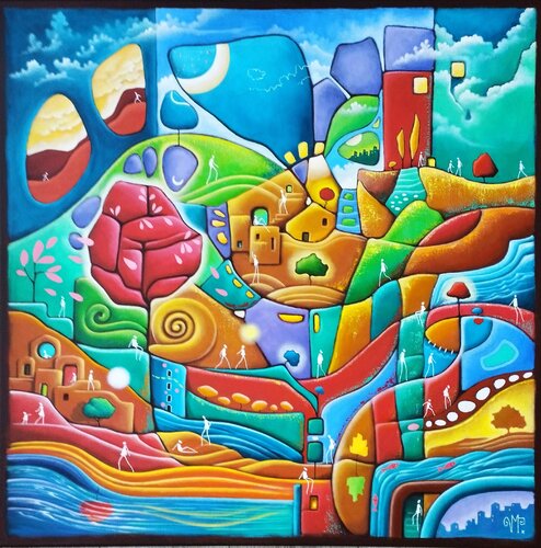 Mon amie la rose...me l'a dit ce matin. by Veronique Peytour, Painting for Sale on Select