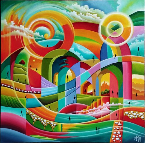 Horizon intérieur by Veronique Peytour, Painting for Sale on Select