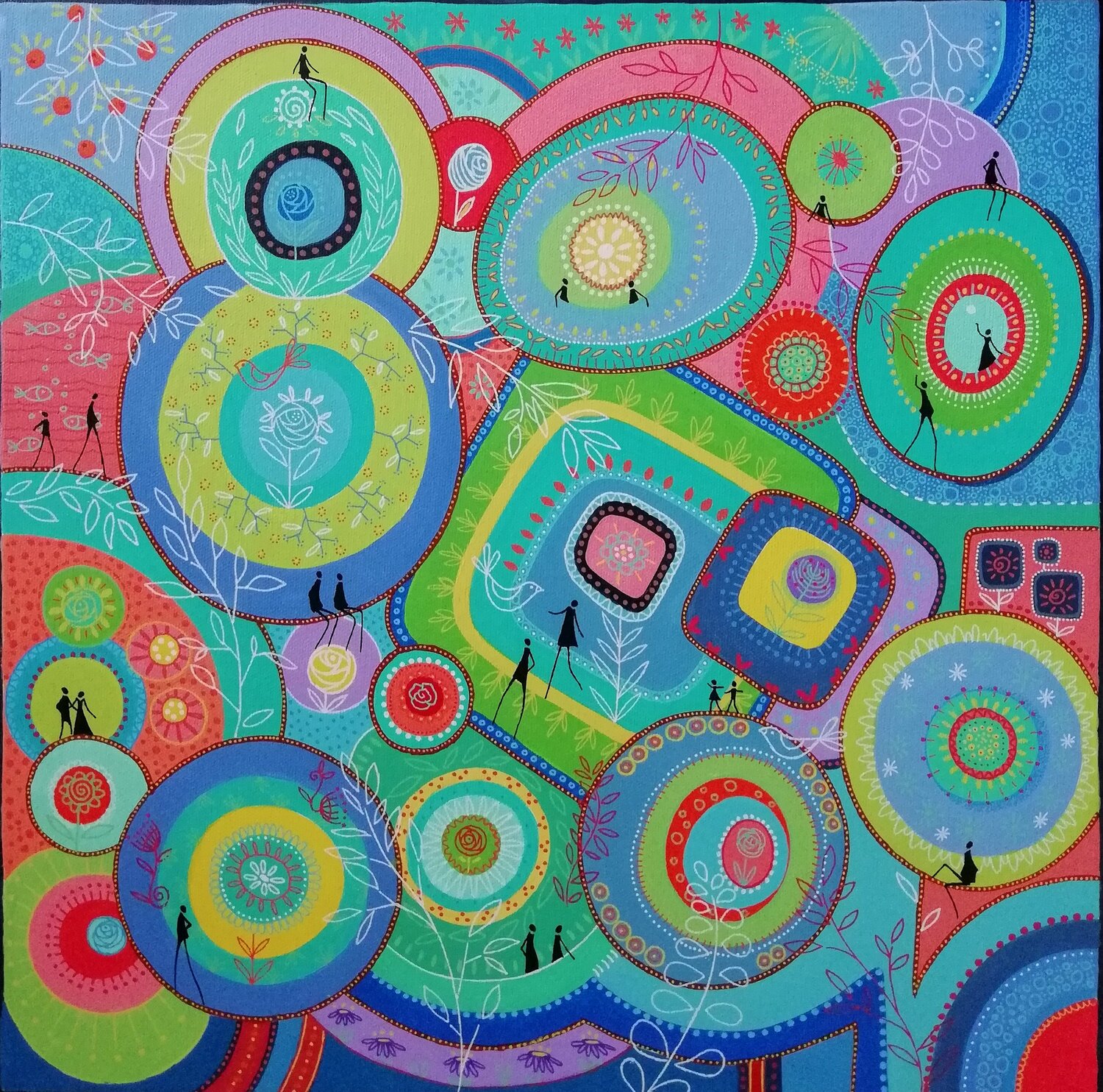 Porte-bonheur 2 Veronique Peytour Original painting for sale