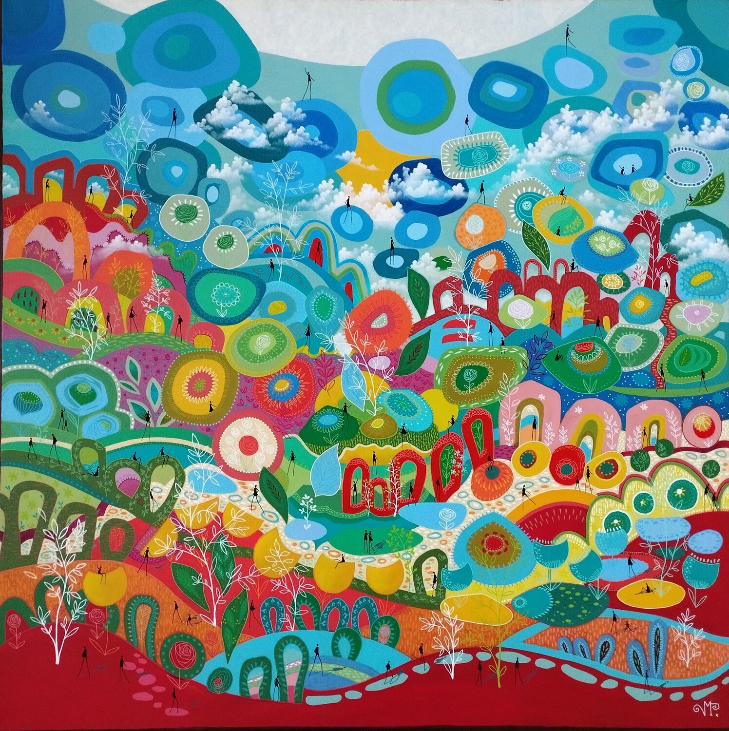 Un autre monde Veronique Peytour Original painting for sale