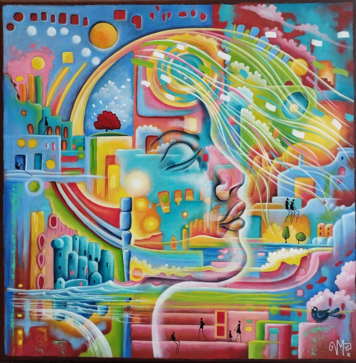 Dans nos rêves Veronique Peytour Original painting for sale