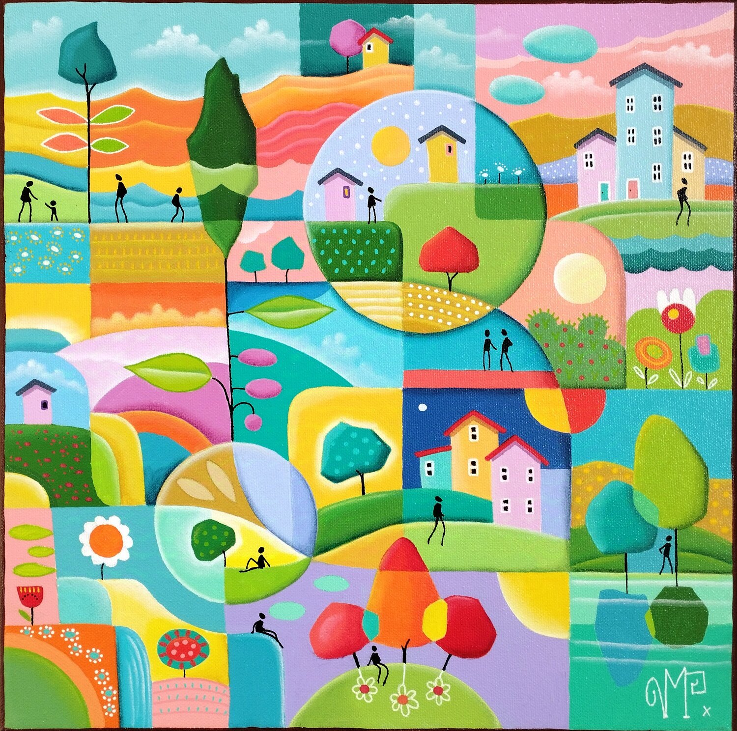 Un air de bonheur Veronique Peytour Original painting for sale