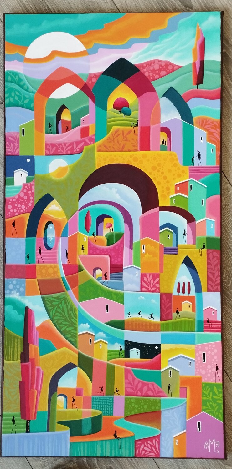 Étincelle de bien être Veronique Peytour Original painting for sale