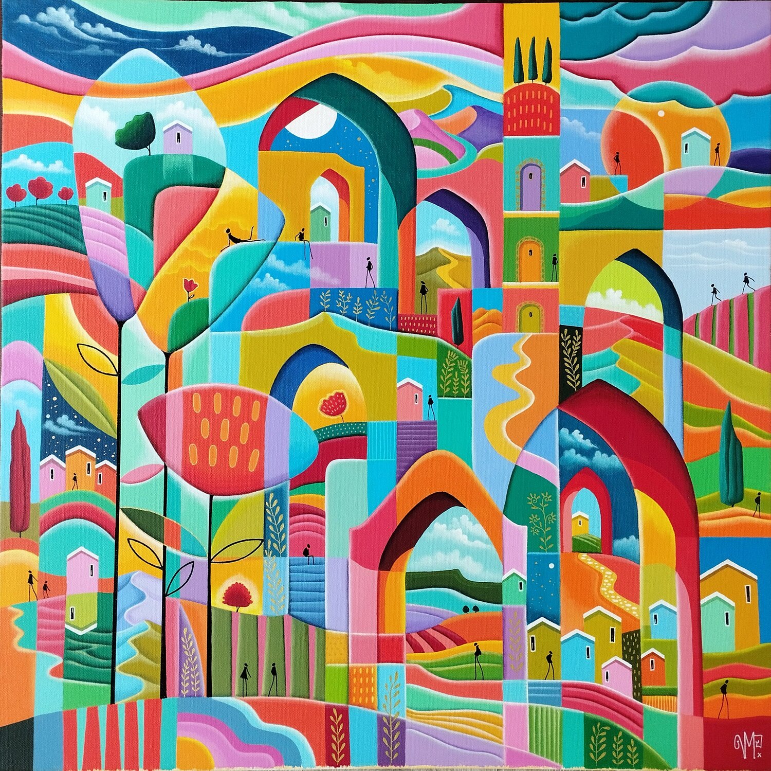 Une belle journée de printemps Veronique Peytour Original painting for sale