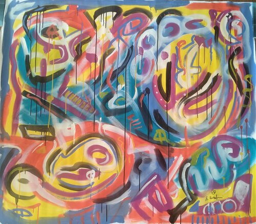 Circus 1 by Alfredo Bertolini, Painting for Sale on Select